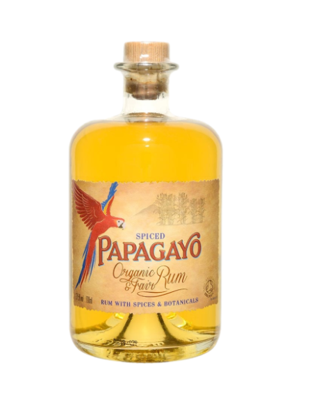 PAPAGAYO Organic Rum SPICE Con Especial, alc 37.5%, 70cl